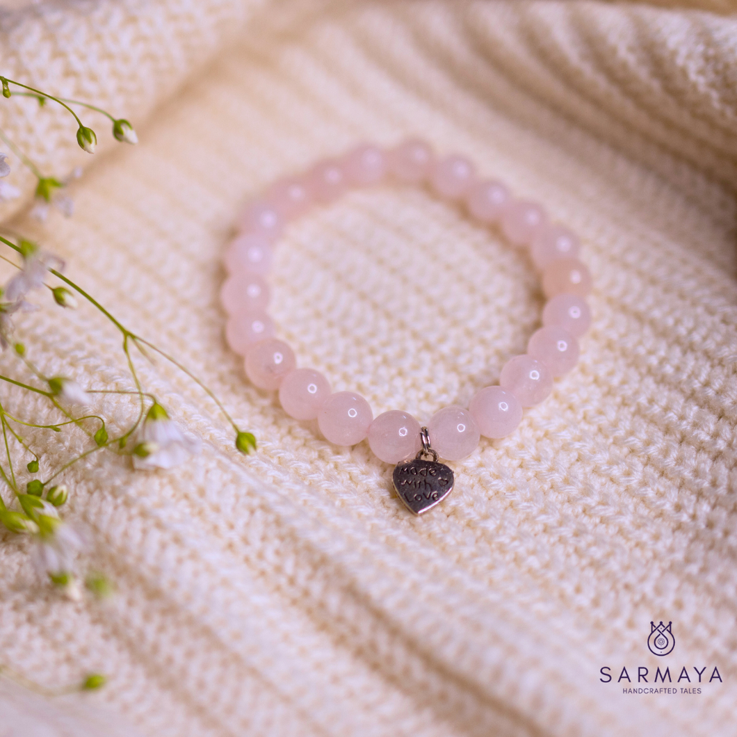 Rose Quartz Crystal Bracelet