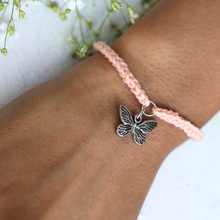 Load image into Gallery viewer, Butterfly Minimal Crochet Bracelet
