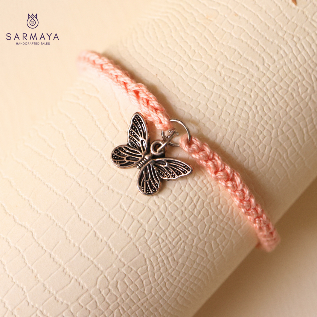 Butterfly Minimal Crochet Bracelet