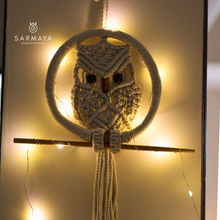 Load image into Gallery viewer, Macrame Owl Wall hanging
