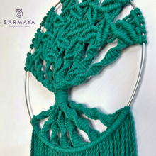 Load image into Gallery viewer, Green Macrame Tree of Life
