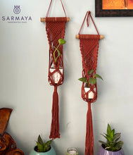 Load image into Gallery viewer, Brown Macrame Plant holder
