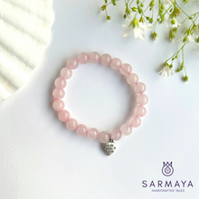 Load image into Gallery viewer, Rose Quartz Crystal Bracelet
