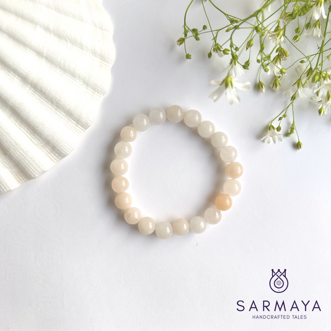 White Howlite Bracelet, Yoga Gemstone Beaded Bracelet for Women, Boho  Crystal Jewelry, Natural Stone Yoga Bracelet, Boho Crystal Bracelet - Etsy